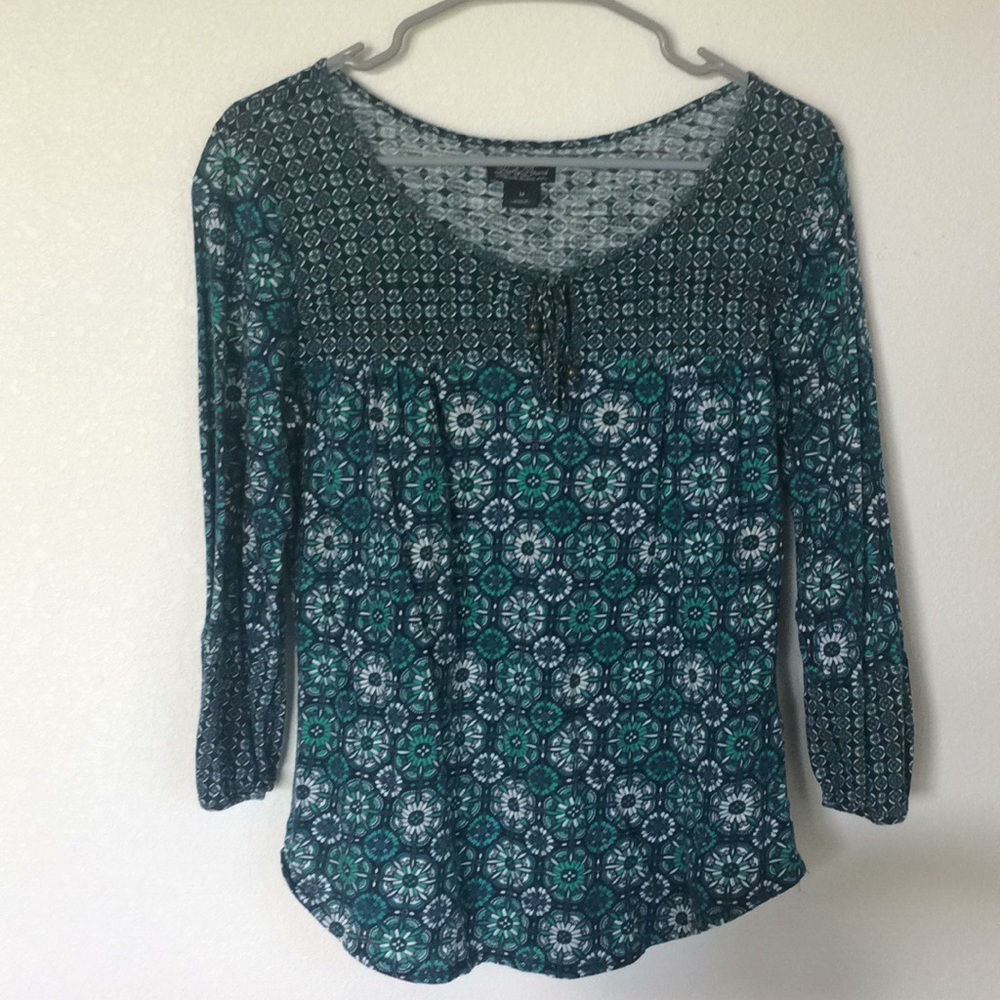 FINAL SALE! Lucky Brand 3/4 length sleeve shirt